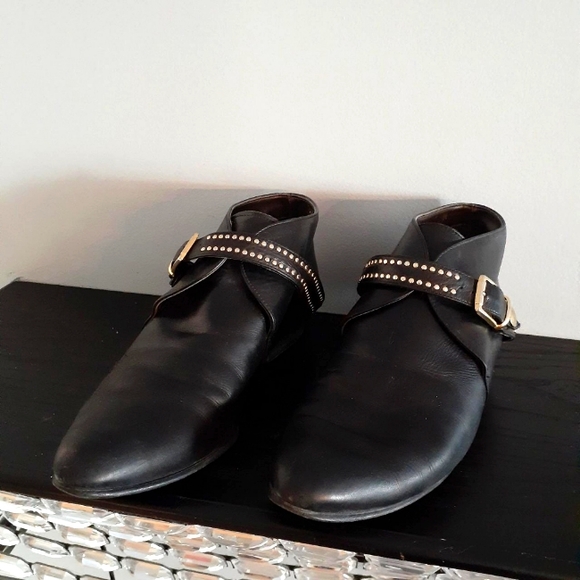 Vintage western shoes with gold little studs straps - Picture 2 of 2